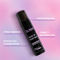 Dark Violet Base Self Tanner Mousse | 1 Hour Express